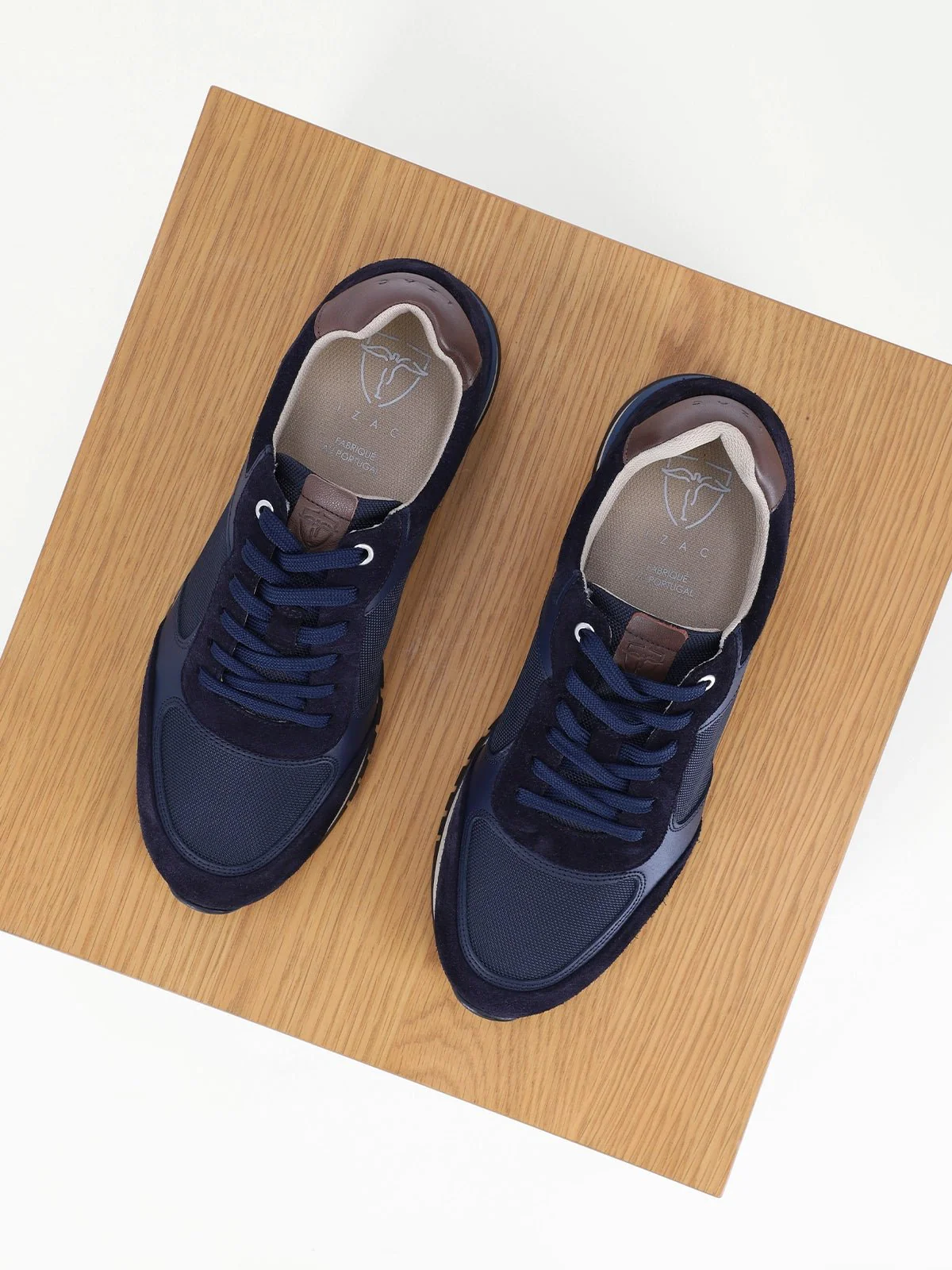 Baskets en cuir marine - Image 5