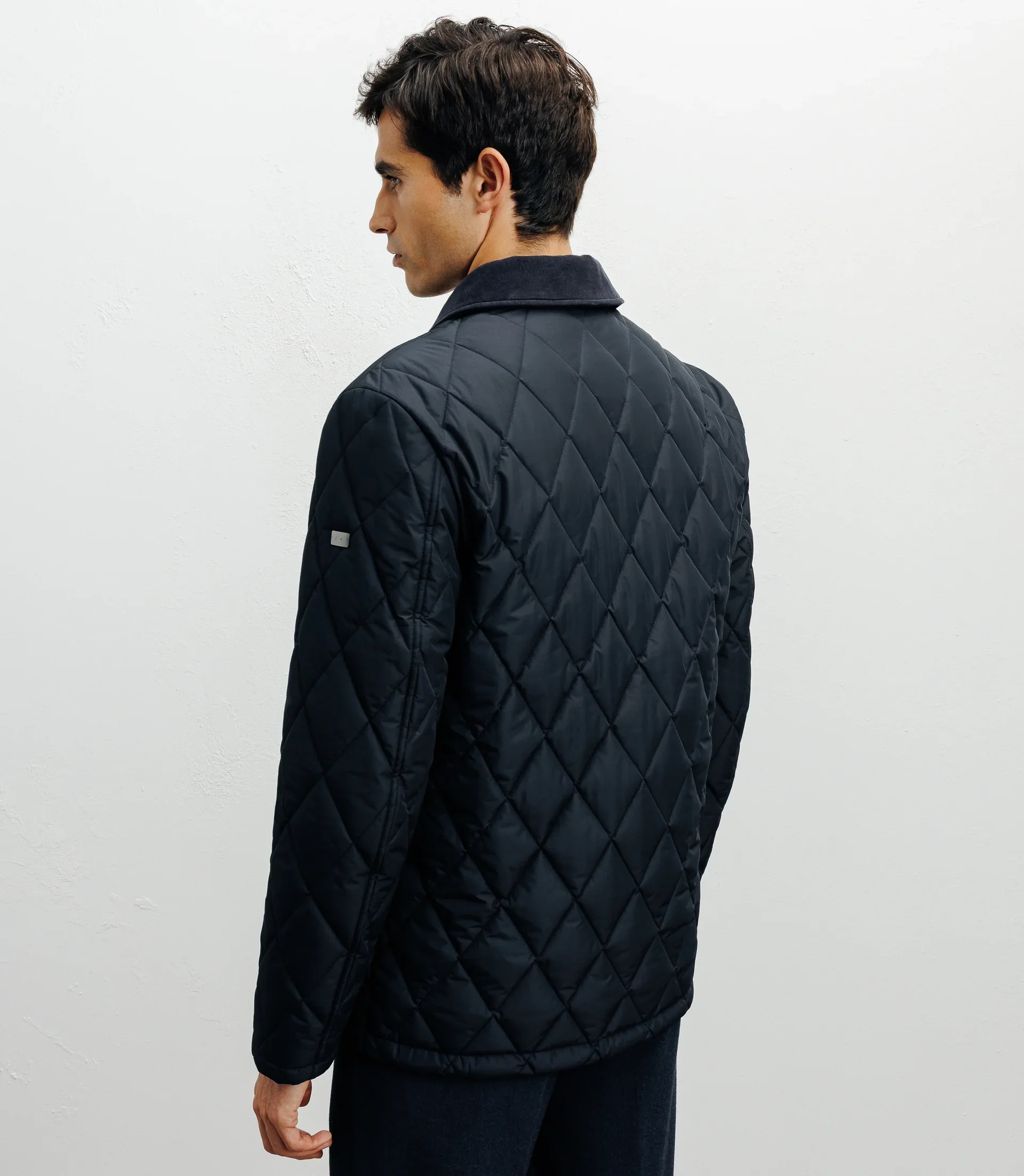 Blouson col chemise marine - Image 4