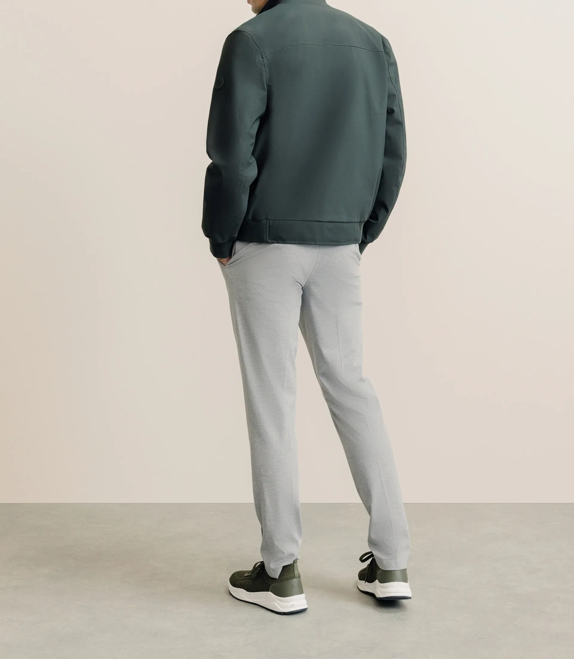 Blouson col montant kaki - Image 5