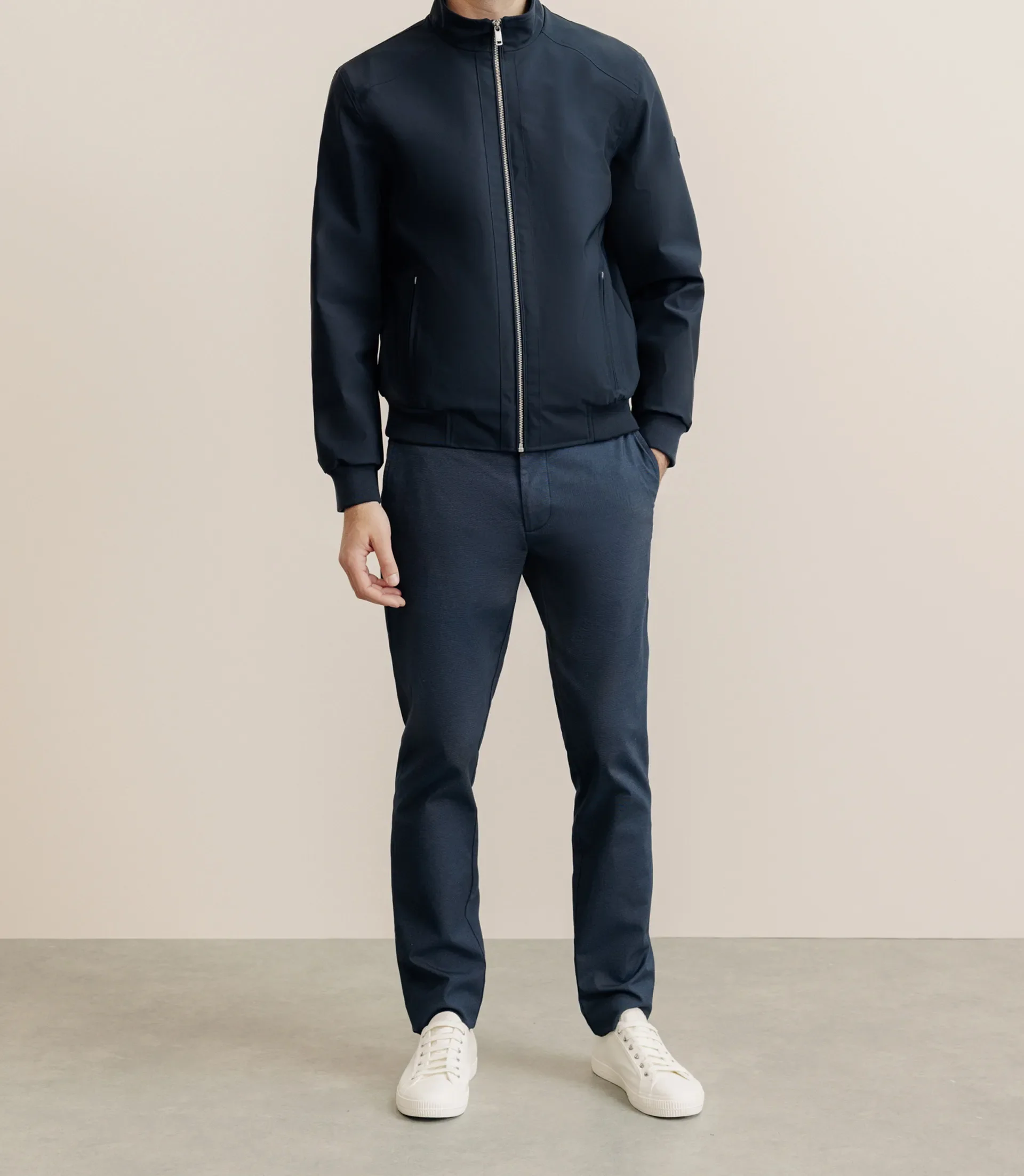 Blouson col montant marine - Image 3