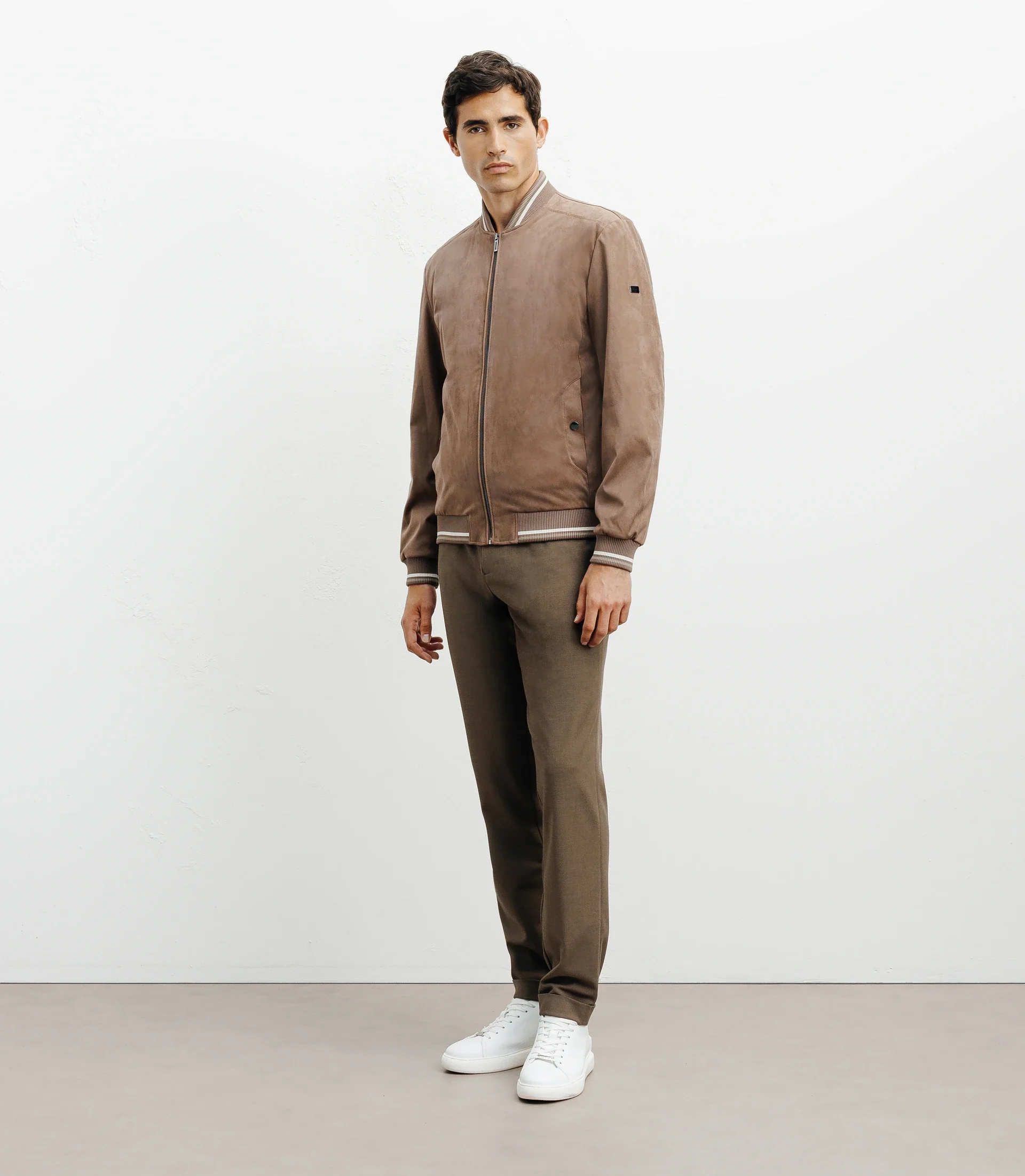 Blouson col teddy taupe - Image 4