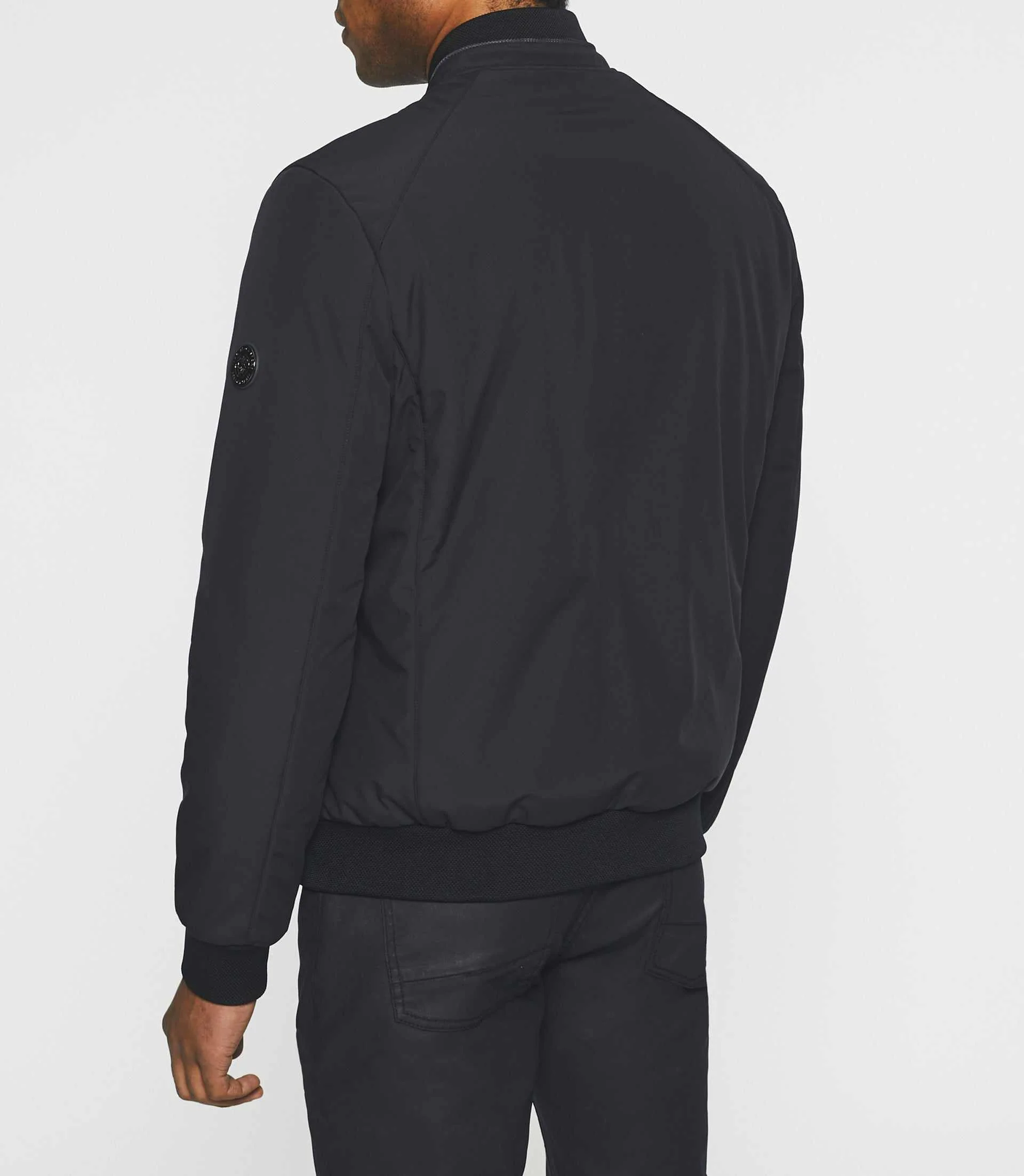 Blouson léger bi-matière marine MARA - Image 4