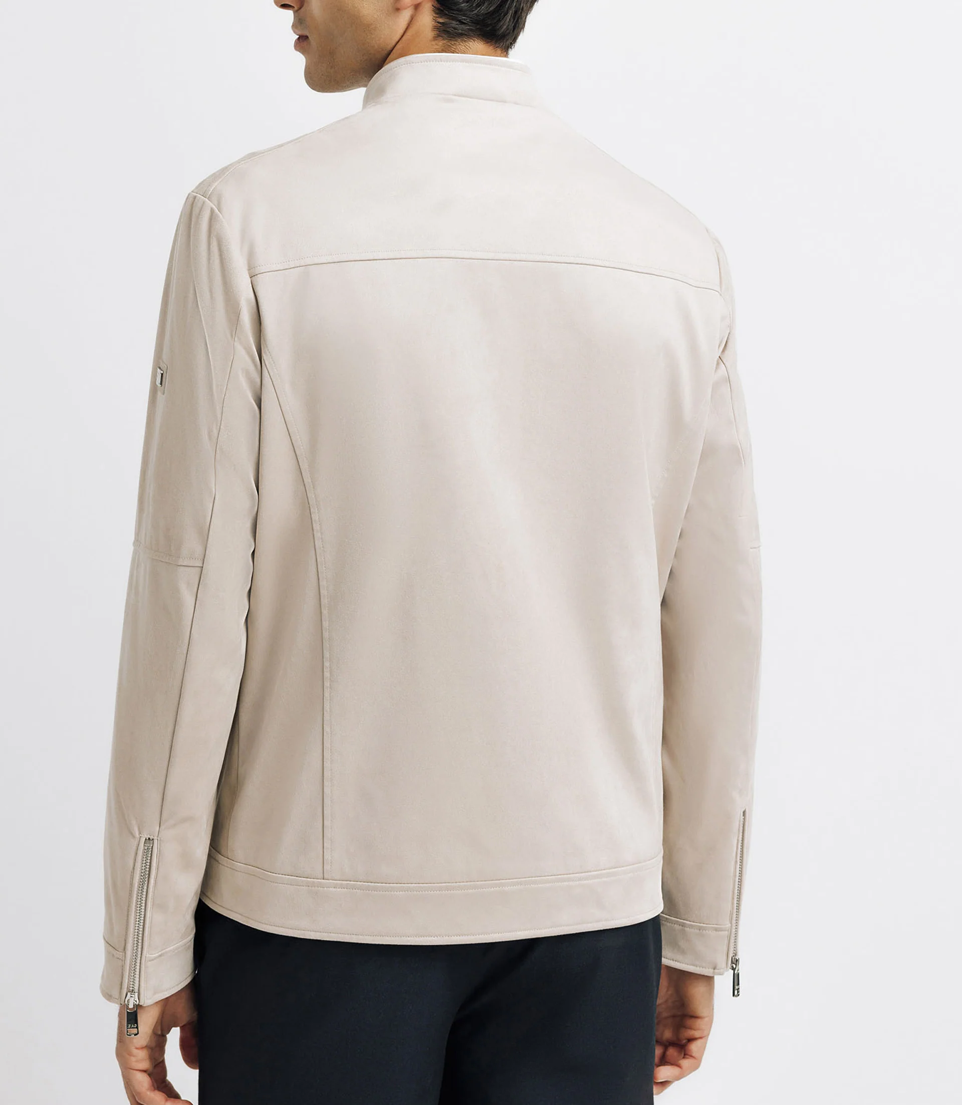 Blouson col montant écru - Image 3