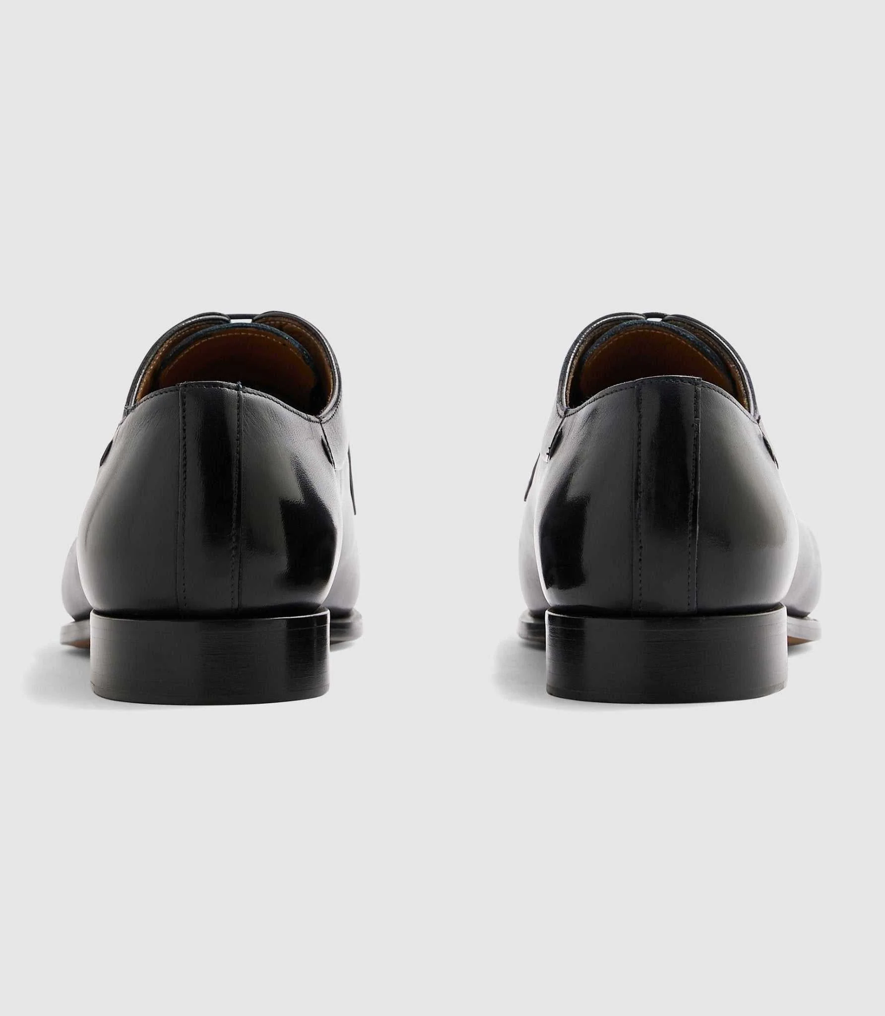 Derby en cuir marine "Elvio" - Image 3