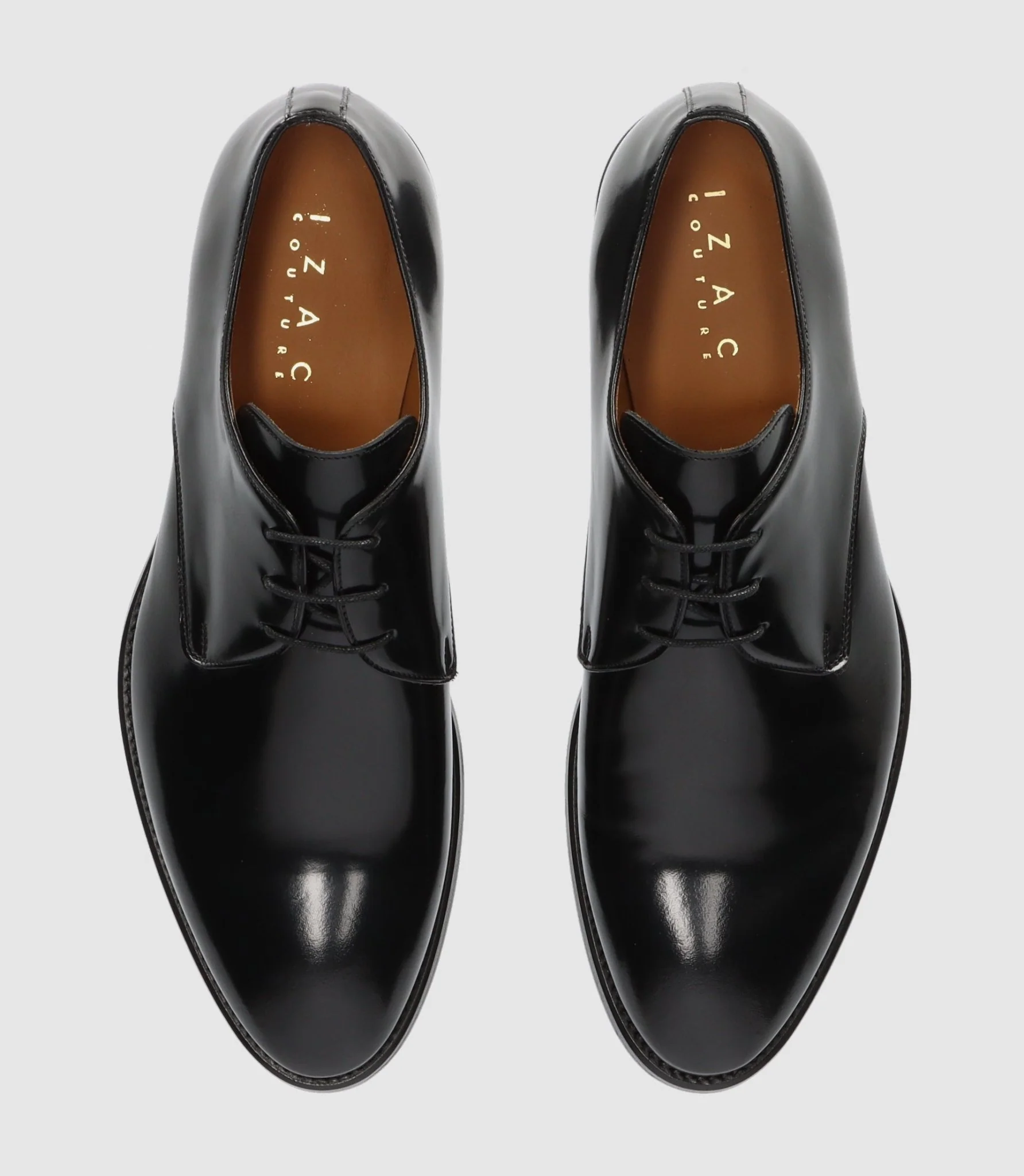 Derby couture en cuir noir ODILLE - Image 4