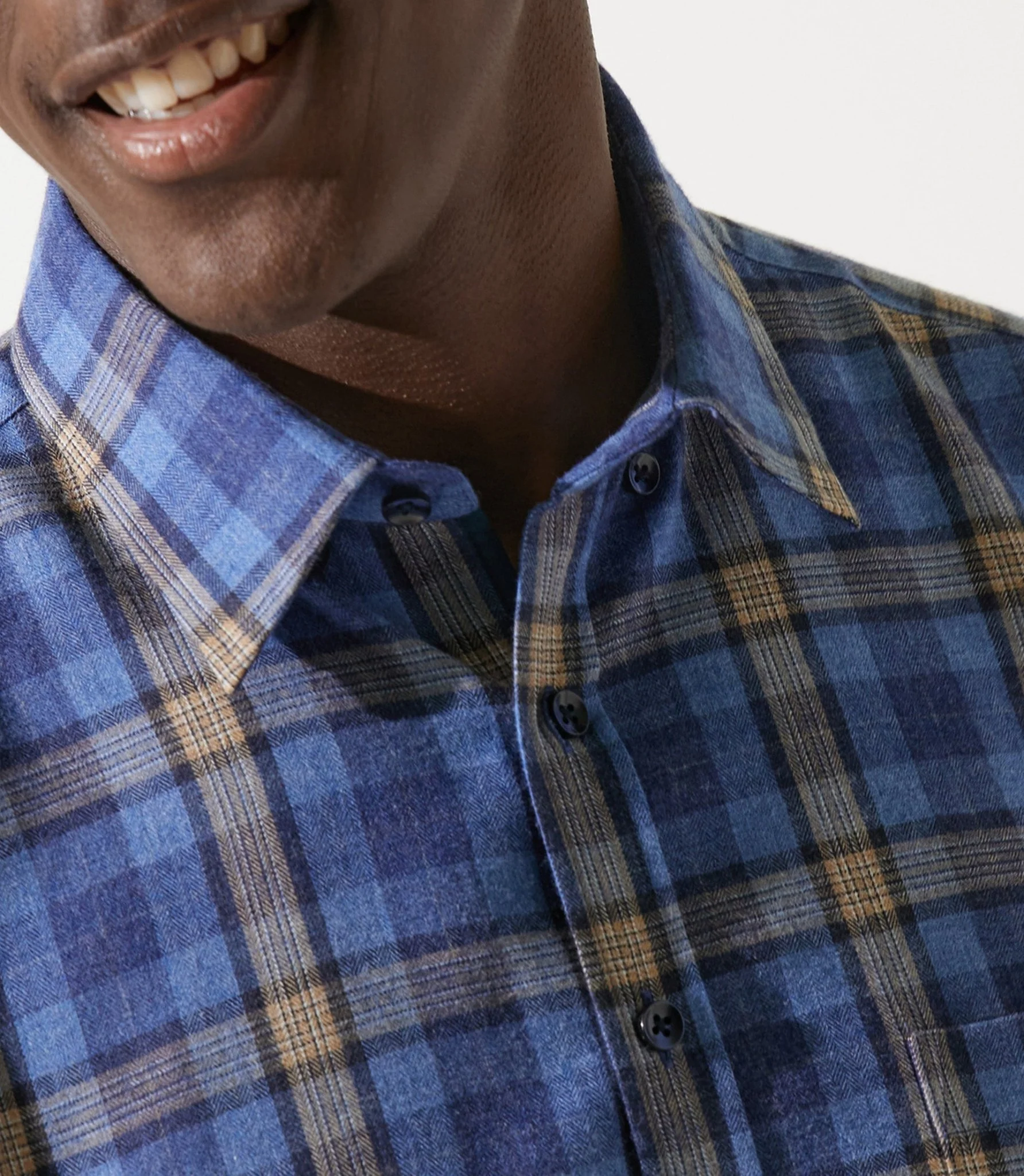 Chemise à carreaux bleu JORIS - Image 4