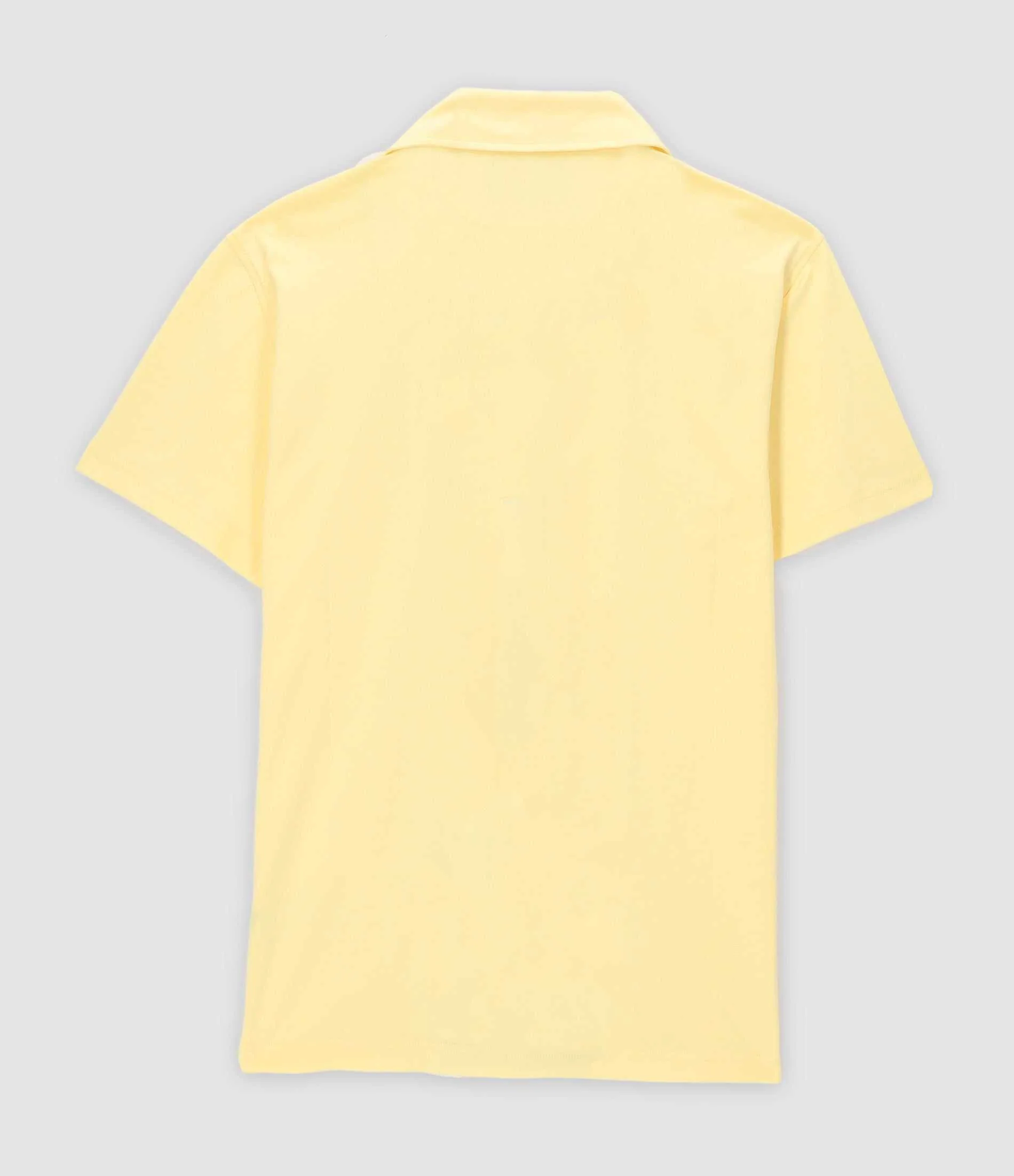 Chemise manches courtes en jersey jaune KAMI2 - Image 3