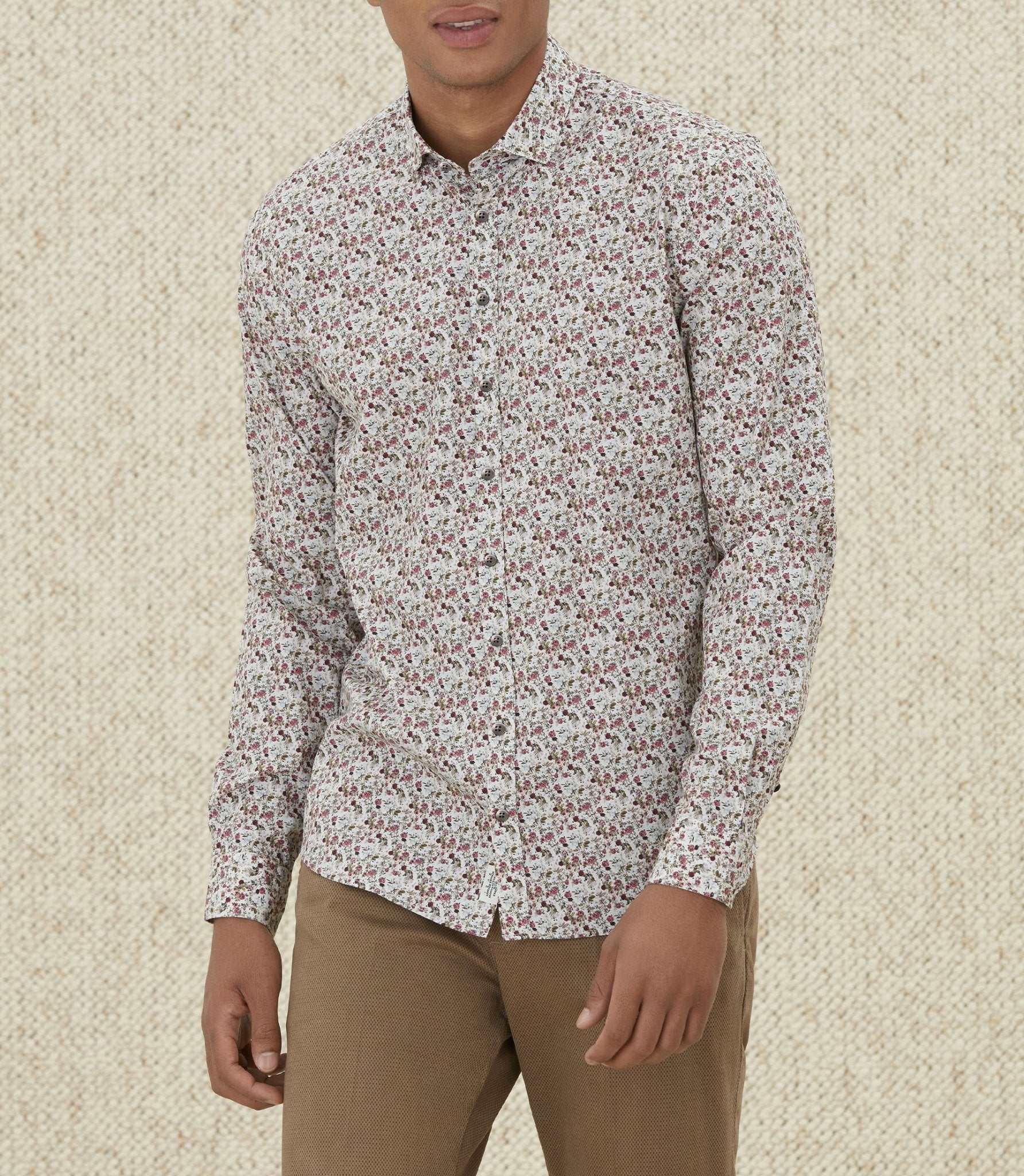 Chemises casual en coton beige "Manu" - Image 4