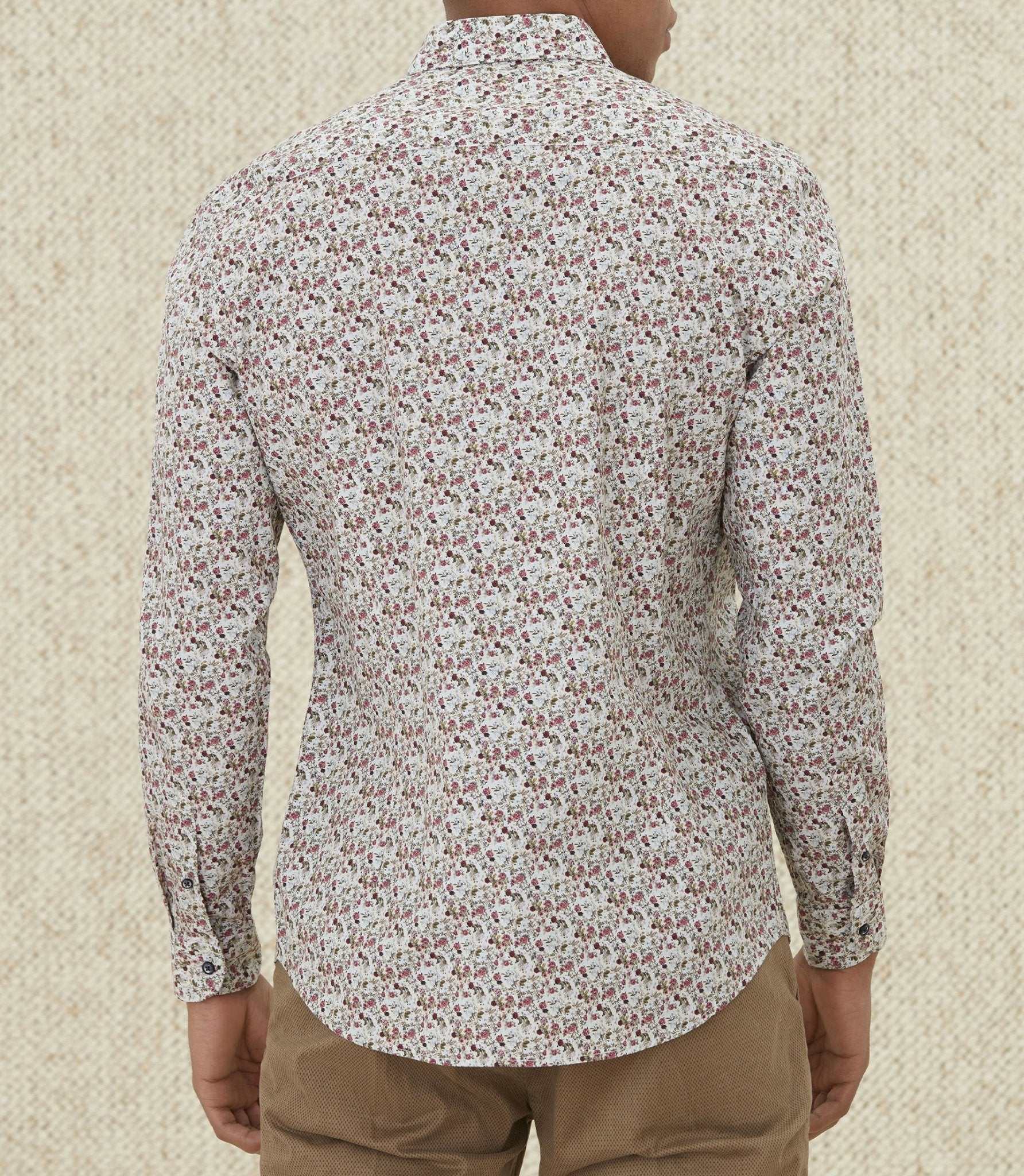 Chemises casual en coton beige "Manu" - Image 5