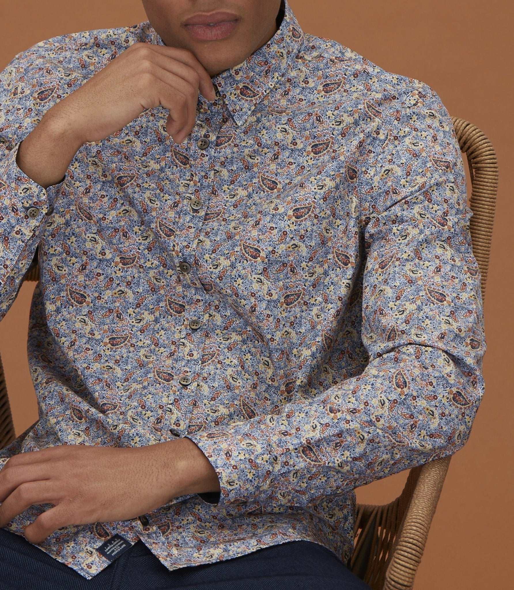 Chemise casual à imprimé marine "Malo" - Image 5