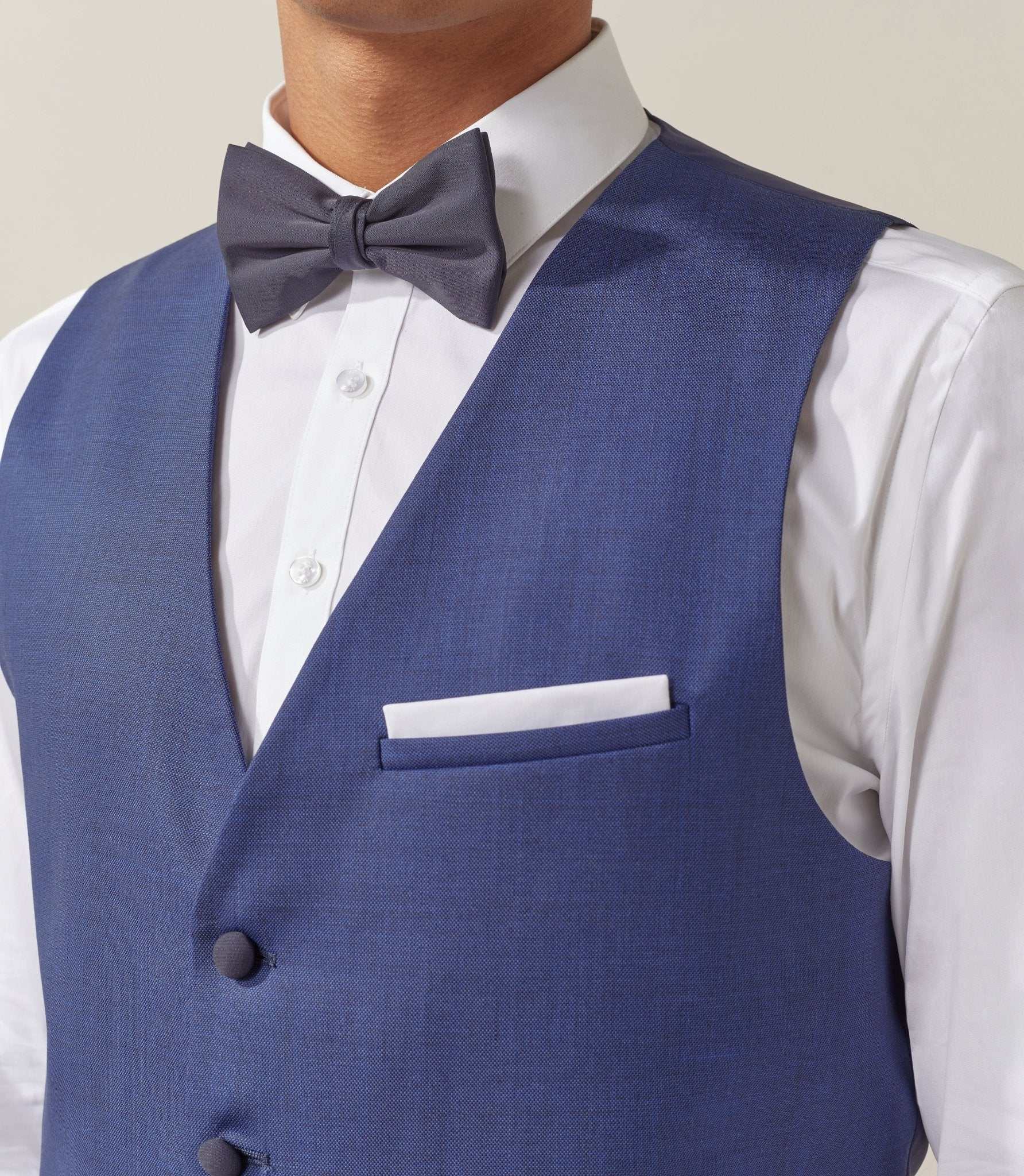 Gilet cérémonie bleu "Xferi" - Image 2