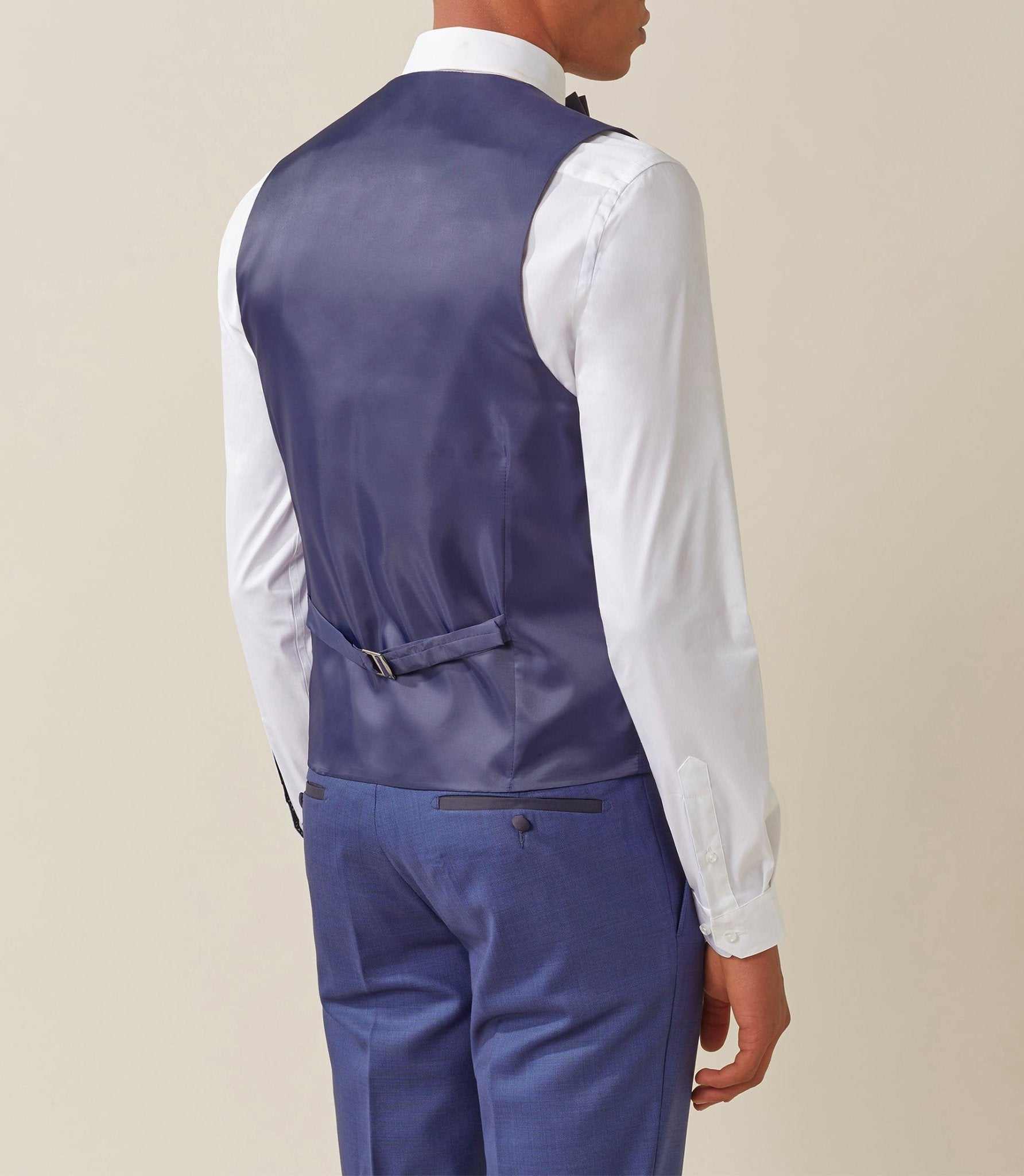 Gilet cérémonie bleu "Xferi" - Image 3