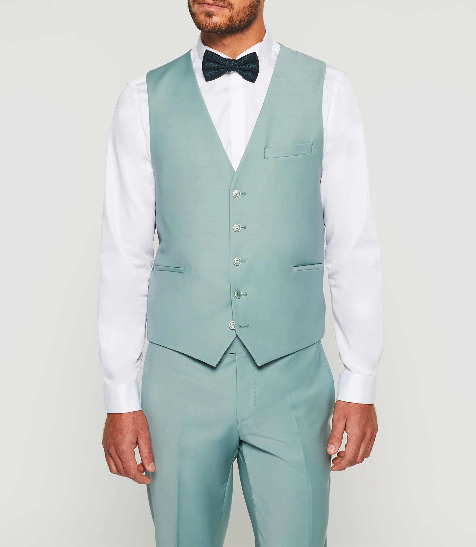 Gilet de costume vert nil "Jfavori" - Image 3