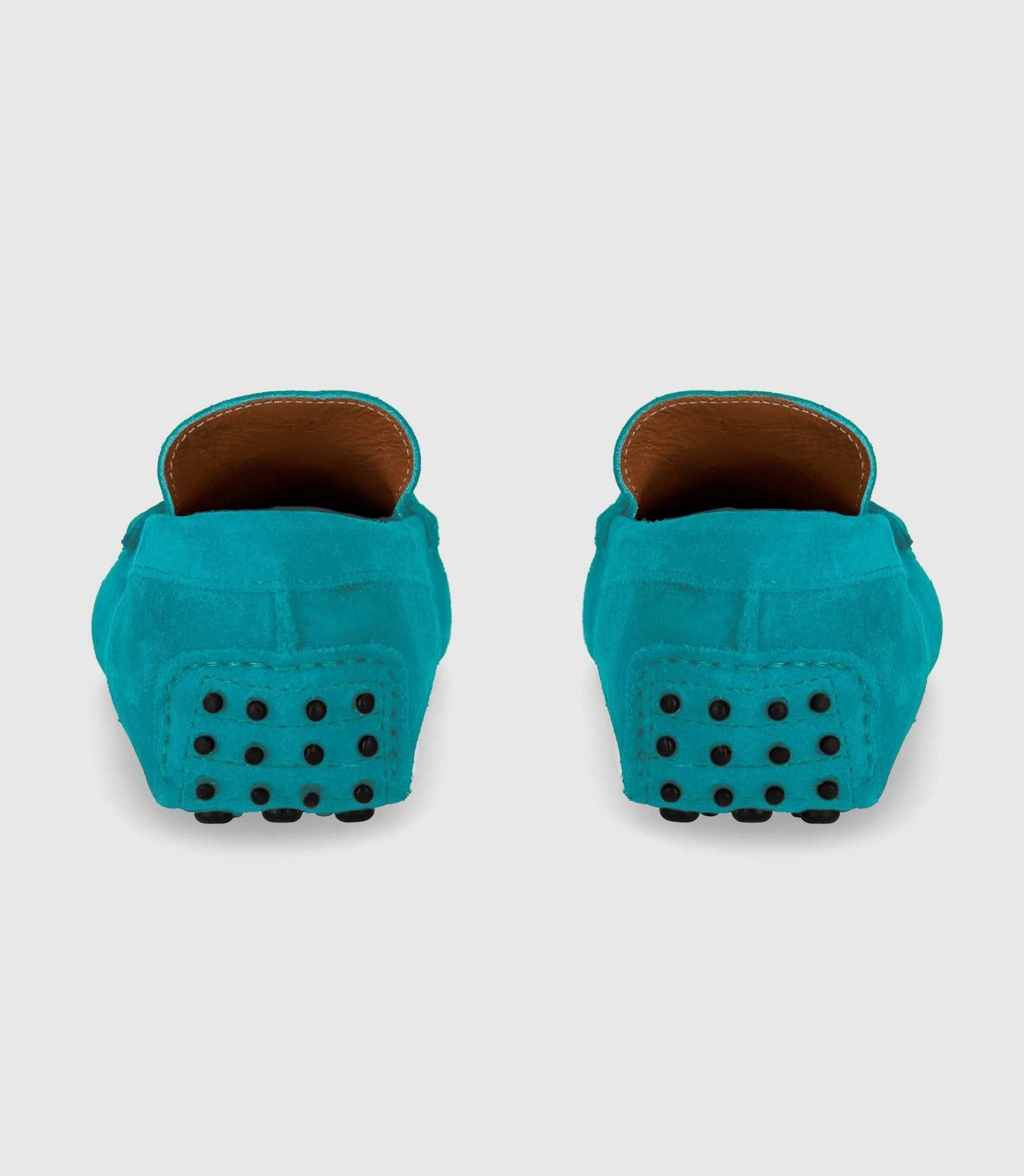 Mocassin en cuir velours bleu ciel "Eros 2" - Image 3