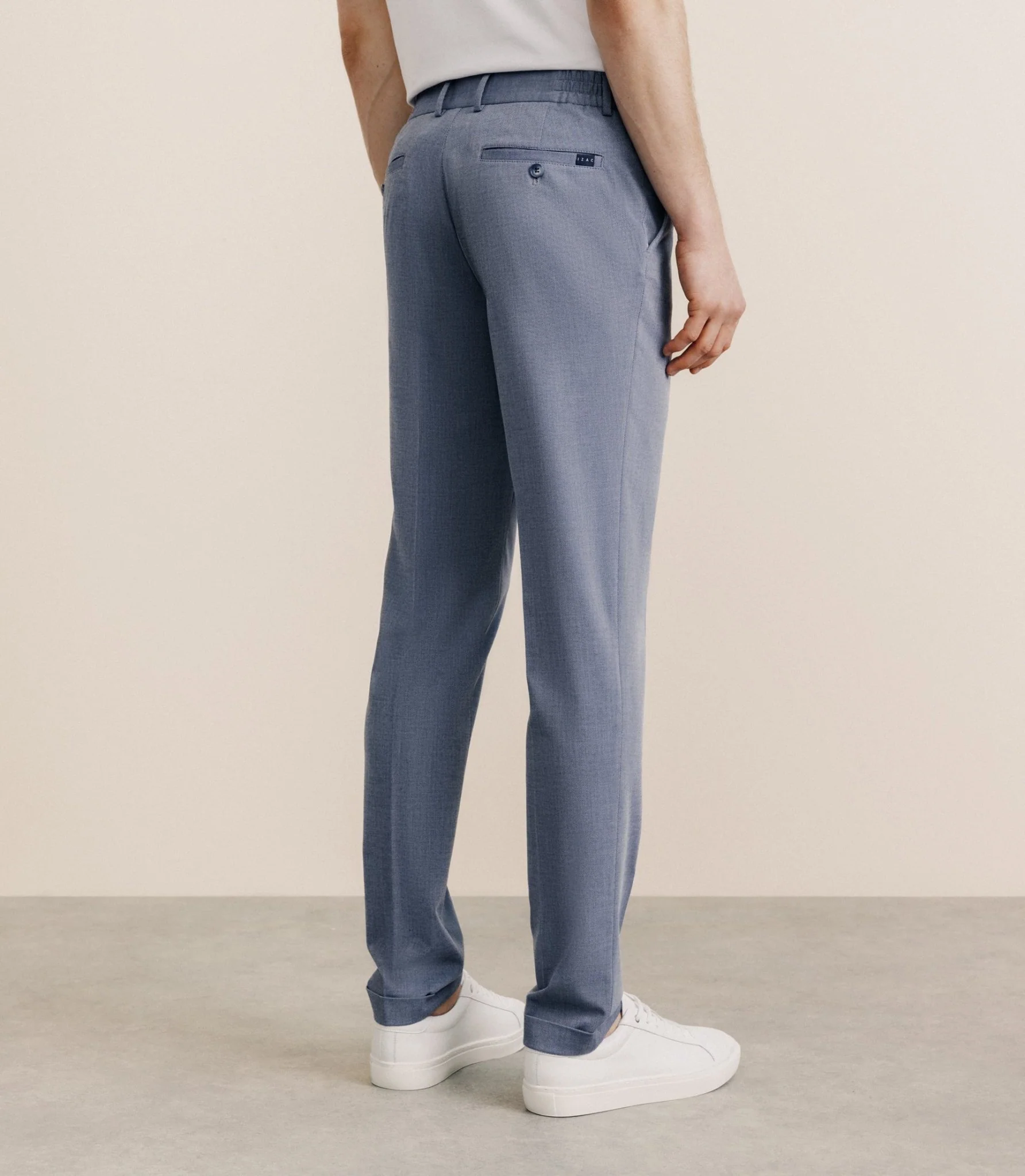 Pantalon élastiqué ciel - Image 4