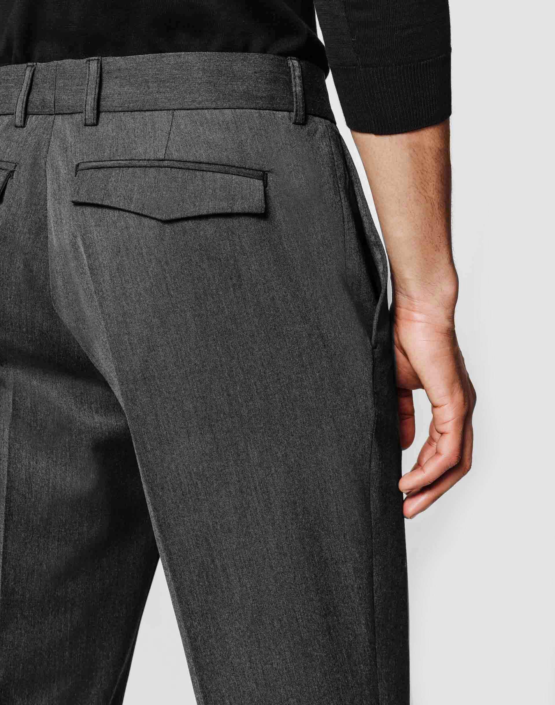 Pantalon slack gris moyen - Image 3