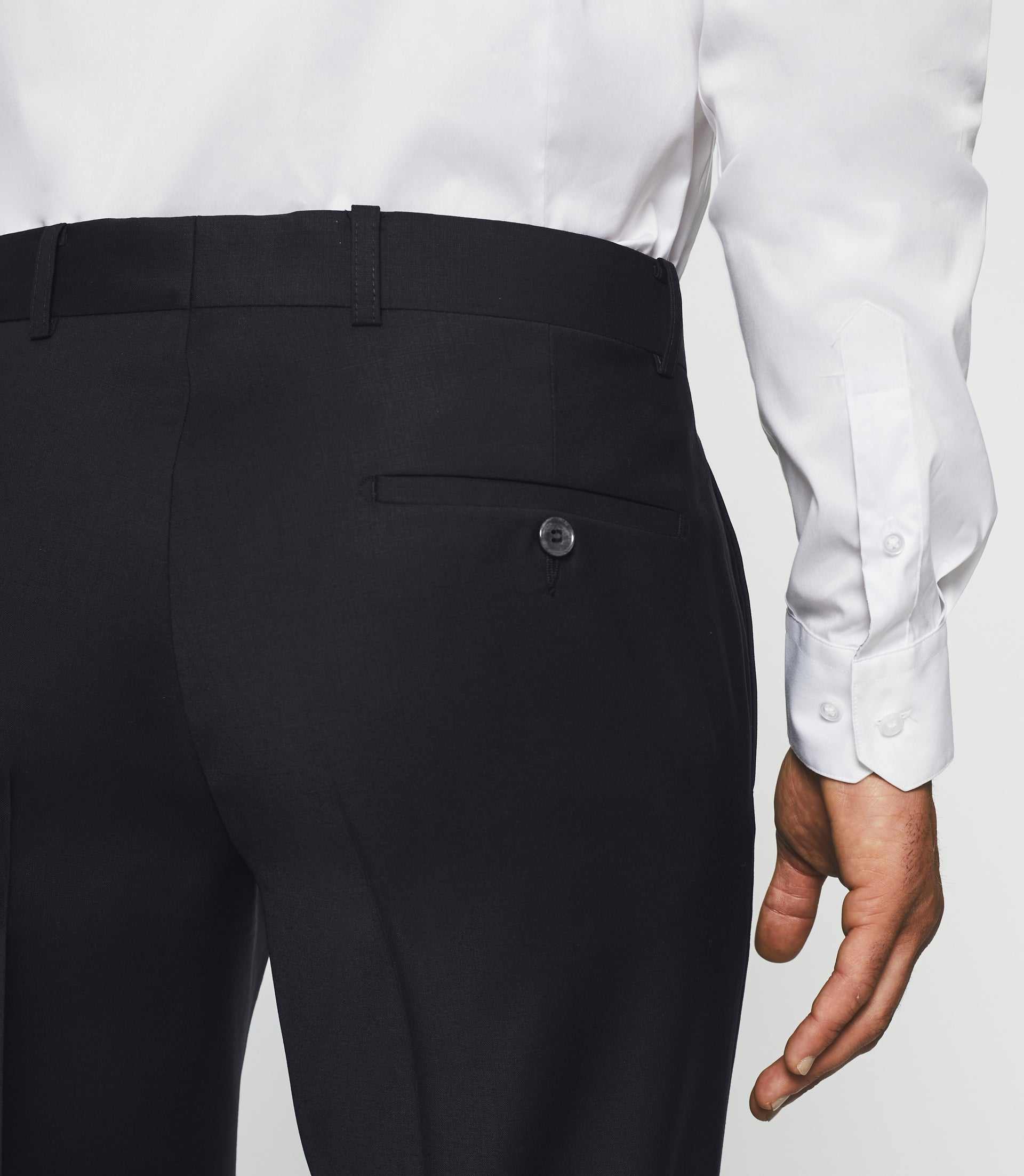 Pantalon ville en laine marine FLIBRE - Image 3