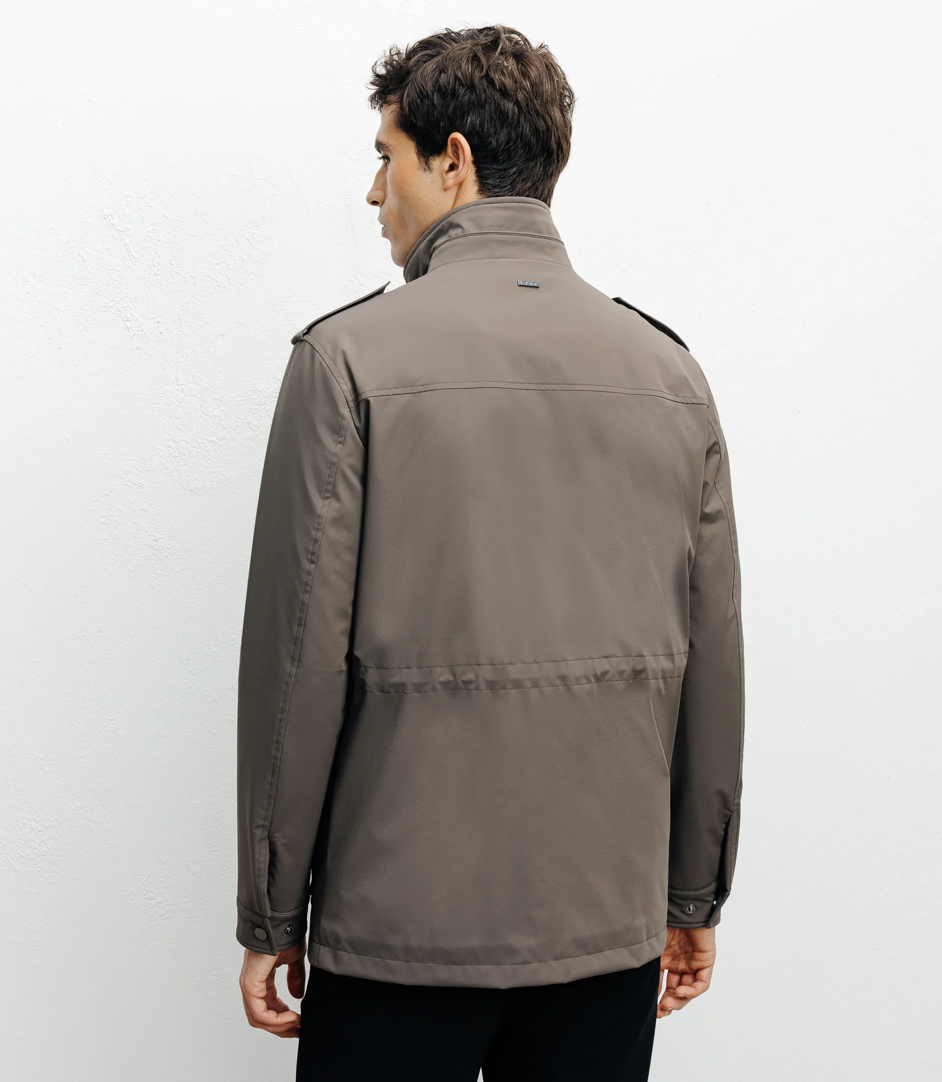 Parka 4 poches taupe - Image 4