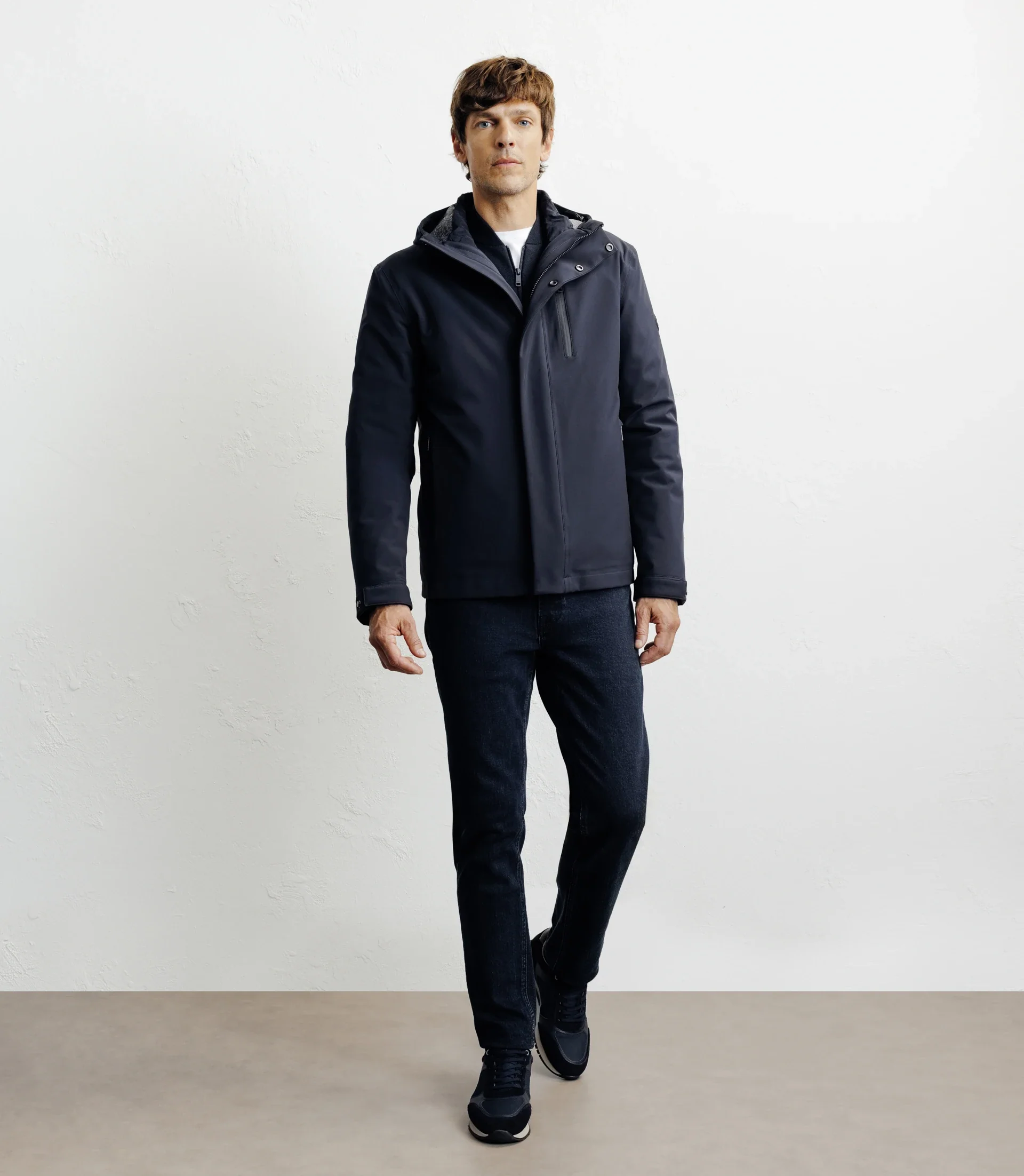 Parka courte 3 en 1 marine - Image 3