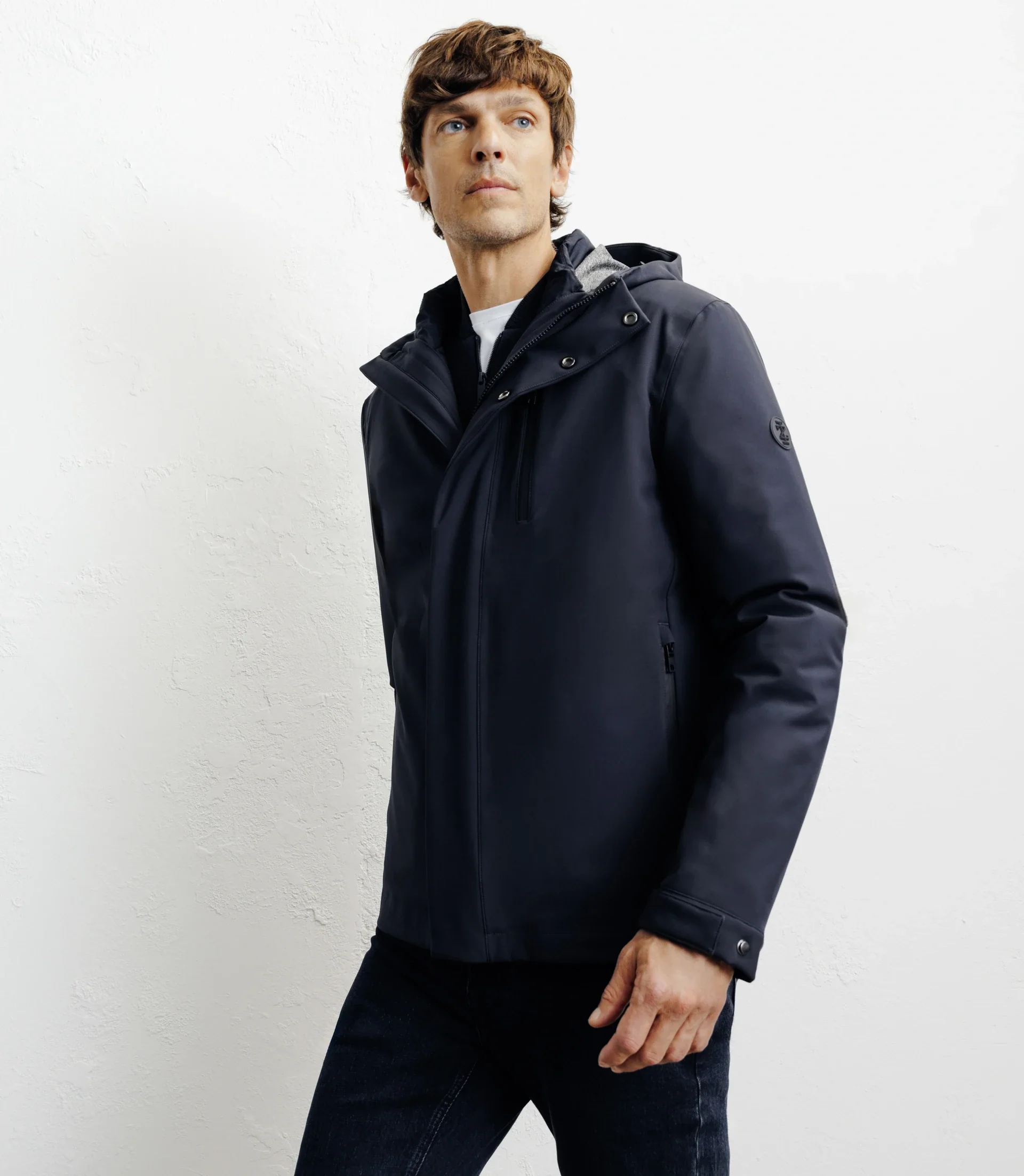 Parka courte 3 en 1 marine - Image 5