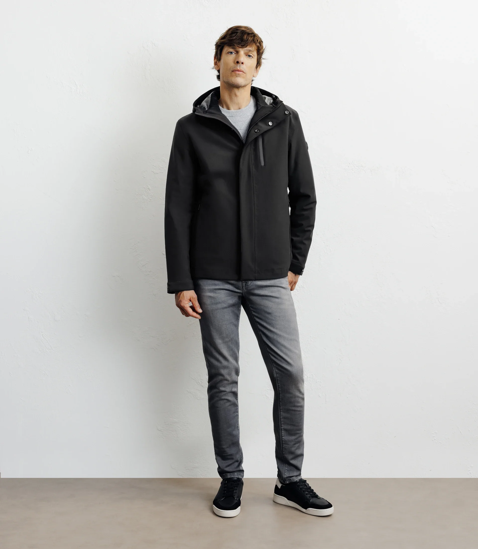 Parka courte 3 en 1 noire - Image 3