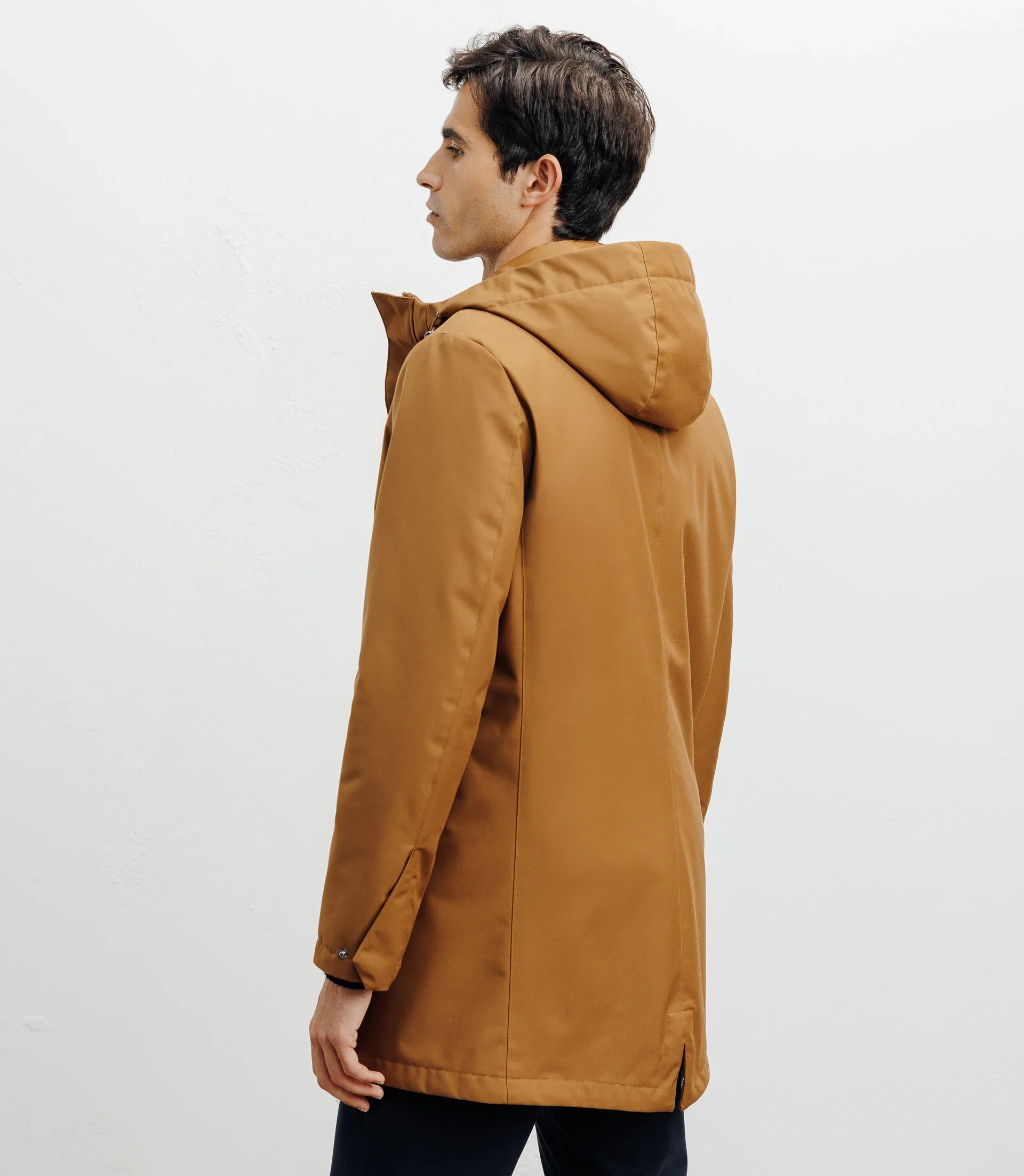 Parka légère à capuche camel - Image 4