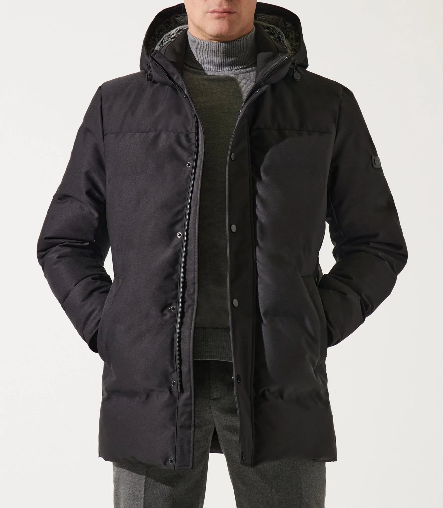 Parka longue matelassée noir MIKITA - Image 4