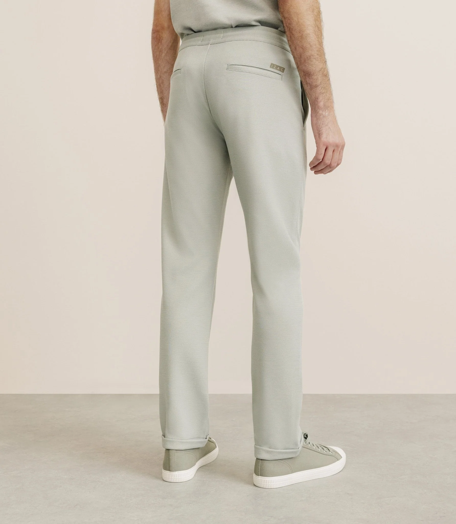 Pantalon élastiqué kaki - Image 4