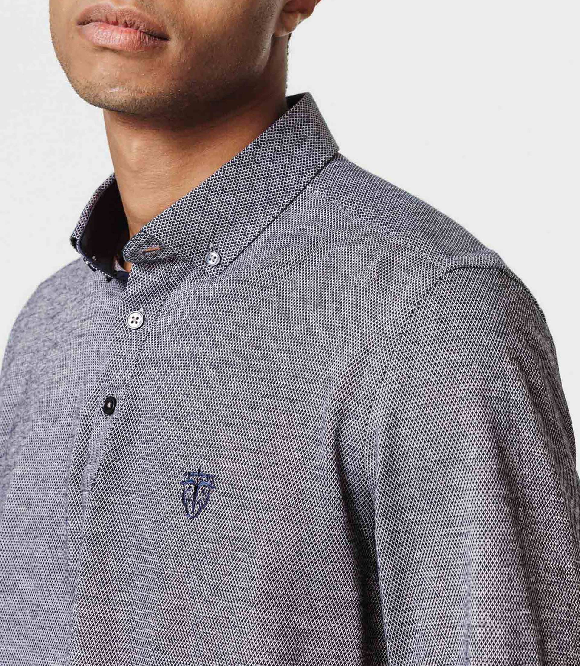 Polo jersey gris - Image 4