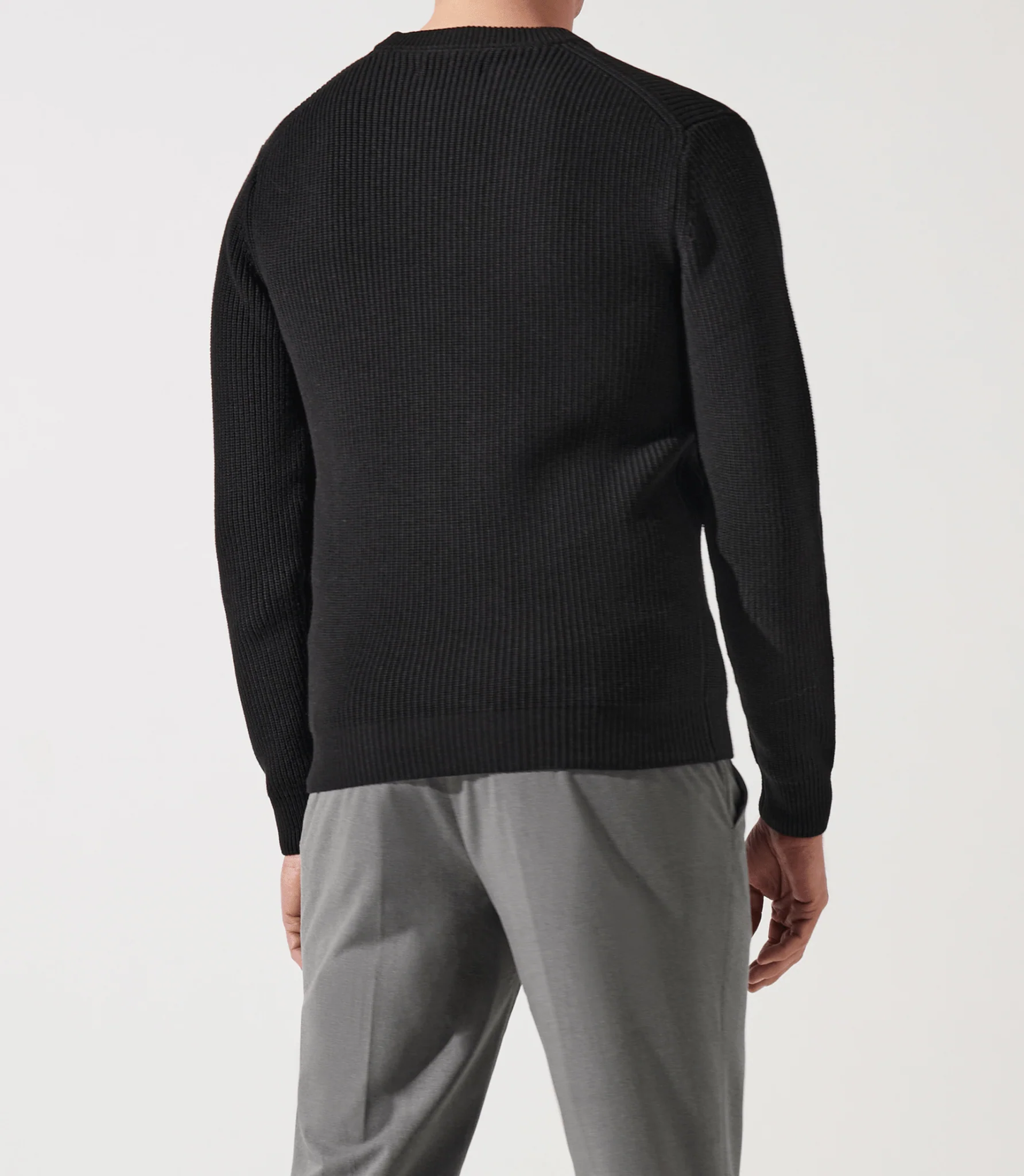 Pull col rond noir - Image 4