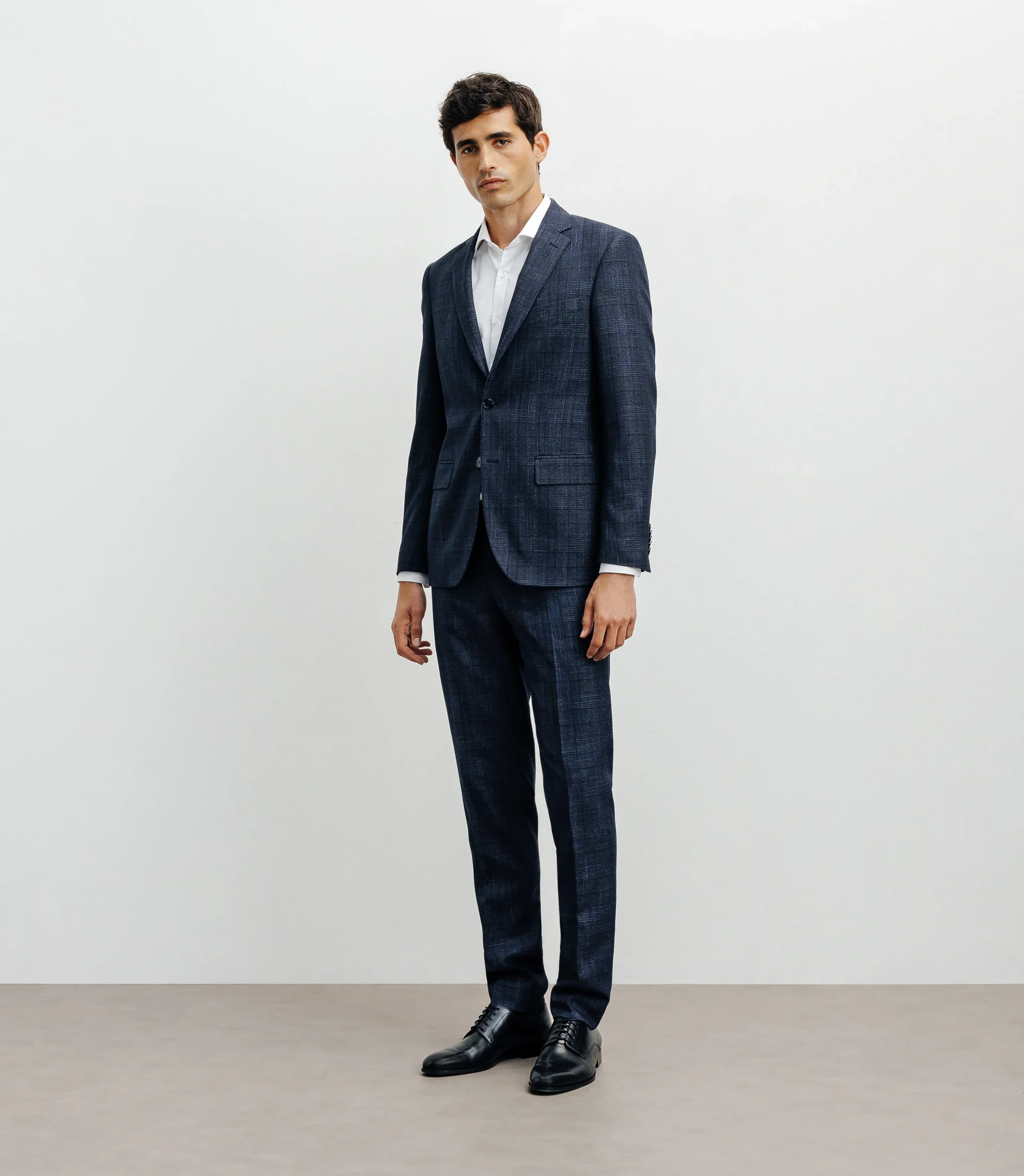 Veste ville Prince de Galles bleu denim - Image 3