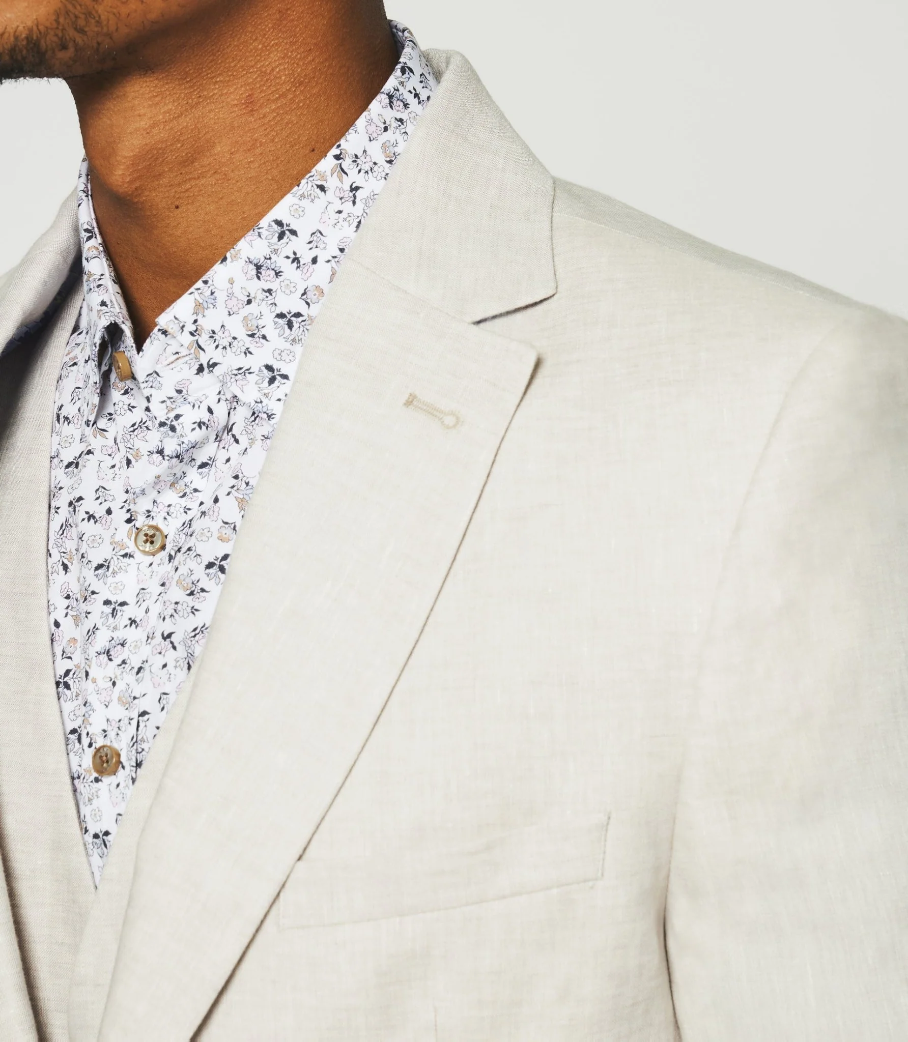 Veste en lin séparable parme CELESTE - Image 5